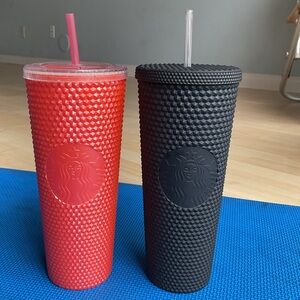 Starbucks Tumbler with Lid and Straw . Bundle of 2